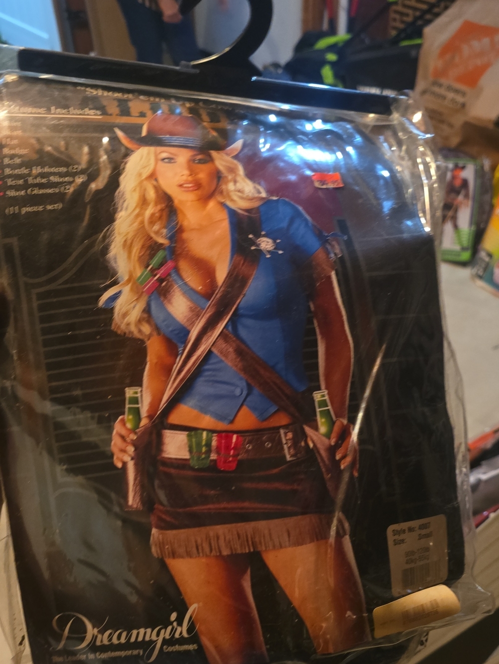 Dreamgirl Blue and Brown Cowgirl Party Hat Costume